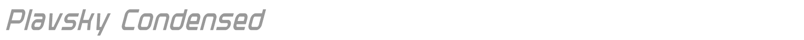 Plavsky font preview